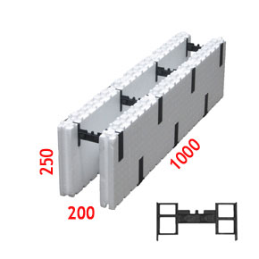 EPS120 collapsible block, 200х1000х250 mm